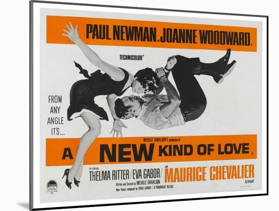 A New Kind of Love, UK Movie Poster, 1963-null-Mounted Print