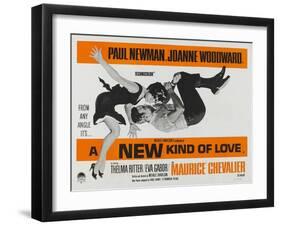 A New Kind of Love, UK Movie Poster, 1963-null-Framed Art Print