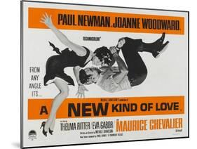 A New Kind of Love, UK Movie Poster, 1963-null-Mounted Art Print