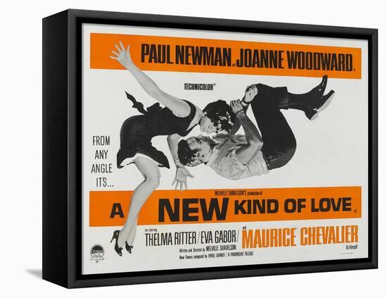 A New Kind of Love, UK Movie Poster, 1963-null-Framed Stretched Canvas