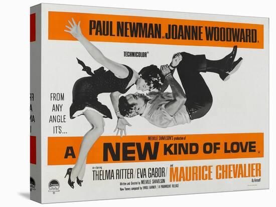 A New Kind of Love, UK Movie Poster, 1963-null-Stretched Canvas