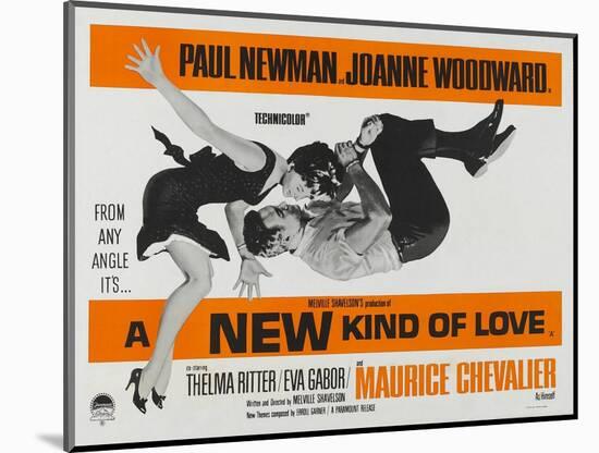 A New Kind of Love, UK Movie Poster, 1963-null-Mounted Art Print