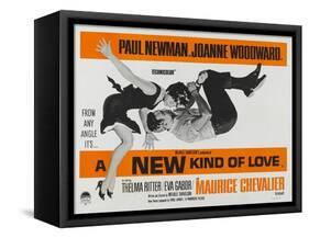 A New Kind of Love, UK Movie Poster, 1963-null-Framed Stretched Canvas