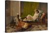 A New Light in the Hareem, 1884 (Oil on Canvas)-Frederick Goodall-Stretched Canvas