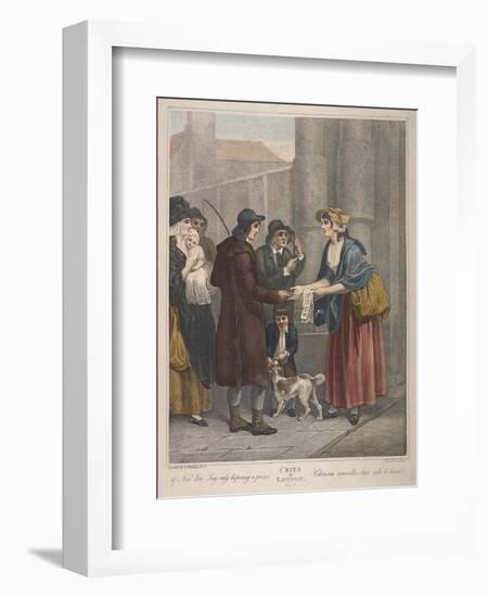 A New Love Song Only Ha'Penny a Piece, Cries of London, C1870-Francis Wheatley-Framed Giclee Print