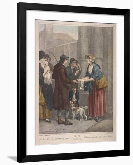 A New Love Song Only Ha'Penny a Piece, Cries of London, C1870-Francis Wheatley-Framed Giclee Print