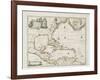 A New Map of the English Plantations in America, 1673 (Coloured Engraving)-Robert Morden-Framed Giclee Print