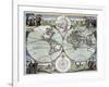 A New Map of the World (C.1702-7)-null-Framed Giclee Print