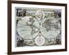 A New Map of the World (C.1702-7)-null-Framed Giclee Print