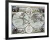 A New Map of the World (C.1702-7)-null-Framed Giclee Print