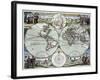 A New Map of the World (C.1702-7)-null-Framed Giclee Print