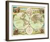 A New Mapp of the World 1676-Greene-Framed Art Print