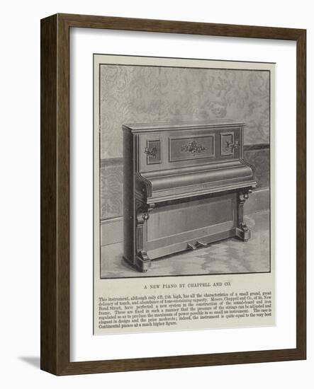 A New Piano by Chappell and Company-null-Framed Giclee Print