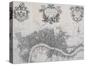 A New Plan of the City of London, Westminster and Southwark-John Stow-Stretched Canvas