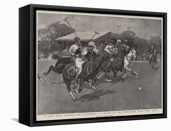 A New Polo Ground for Londoners, a Match at the Wimbledon Park Polo Club-Frank Craig-Framed Stretched Canvas