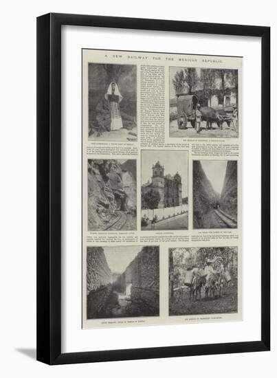 A New Railway for the Mexican Republic-null-Framed Premium Giclee Print