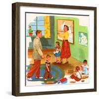 A New School-Imogene M. McPherson -Framed Art Print