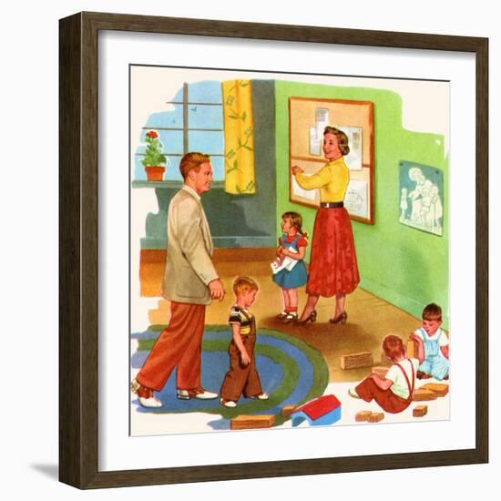 A New School-Imogene M. McPherson -Framed Art Print