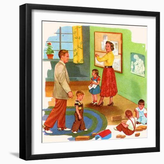 A New School-Imogene M. McPherson -Framed Art Print