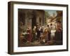 A New Sign for the Old Inn, 1870 (Oil on Canvas)-Henry Bacon-Framed Giclee Print