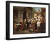 A New Sign for the Old Inn, 1870 (Oil on Canvas)-Henry Bacon-Framed Giclee Print