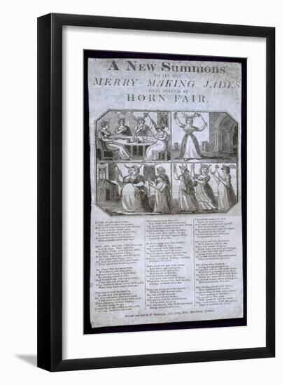 A New Summons to All the Merry Making Jades That Attend at Horn Fair-English School-Framed Giclee Print
