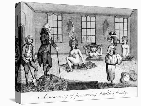 A New Way of Preserving Heath and Beauty, Illustration Taken from "Ramblers Magazine", 1786-Haynes King-Stretched Canvas