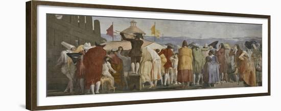 A New World (Crowd Waiting to See the Cosmos), 1791, Venice, Italy-Giandomenico Tiepolo-Framed Premium Giclee Print