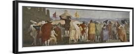 A New World (Crowd Waiting to See the Cosmos), 1791, Venice, Italy-Giandomenico Tiepolo-Framed Premium Giclee Print