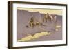 A New Year on the Cimarron-Frederic Sackrider Remington-Framed Premium Giclee Print