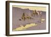 A New Year on the Cimarron-Frederic Sackrider Remington-Framed Giclee Print