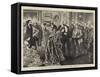 A New York Politician Receiving Visitors on New Year's Day-null-Framed Stretched Canvas