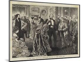 A New York Politician Receiving Visitors on New Year's Day-null-Mounted Giclee Print