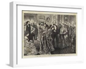 A New York Politician Receiving Visitors on New Year's Day-null-Framed Giclee Print