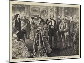 A New York Politician Receiving Visitors on New Year's Day-null-Mounted Giclee Print