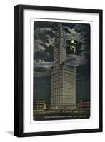 A New York Skyscraper: Woolworth Building by Night-null-Framed Art Print