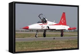 A Nf-5A of the The Turkish Stars Aerobatic Display Team-Stocktrek Images-Framed Stretched Canvas