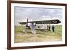 A Nieuport 10 Biplane During the Battle of the Marne East of Paris, September 1914-Jules Gervais-Courtellemont-Framed Giclee Print