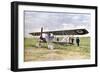 A Nieuport 10 Biplane During the Battle of the Marne East of Paris, September 1914-Jules Gervais-Courtellemont-Framed Giclee Print