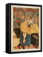 A Night at the Circus Theatrical Play Poster-Lantern Press-Framed Stretched Canvas