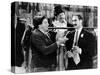 A Night At The Opera, Chico Marx, Sig Rumann, Groucho Marx, 1935, Negoitating The Contract-null-Stretched Canvas