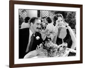 A Night At The Opera, Groucho Marx, Margaret Dumont, 1935-null-Framed Photo