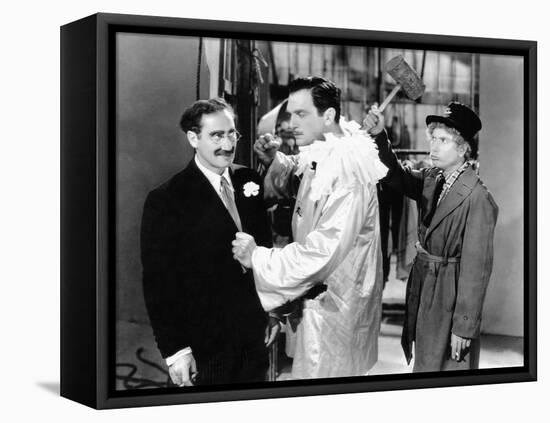 A Night at the Opera, Groucho Marx, Walter Woolf King, Harpo Marx, 1935-null-Framed Stretched Canvas