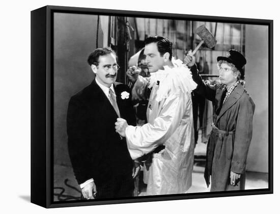 A Night at the Opera, Groucho Marx, Walter Woolf King, Harpo Marx, 1935-null-Framed Stretched Canvas