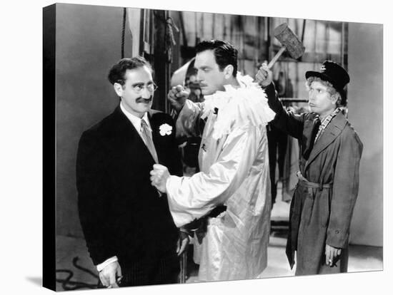 A Night at the Opera, Groucho Marx, Walter Woolf King, Harpo Marx, 1935-null-Stretched Canvas