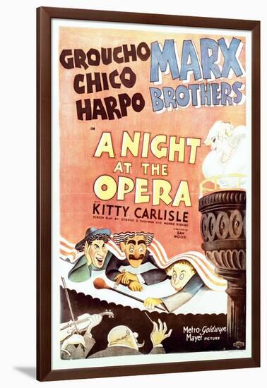 A Night at the Opera - Movie Poster Reproduction-null-Framed Photo