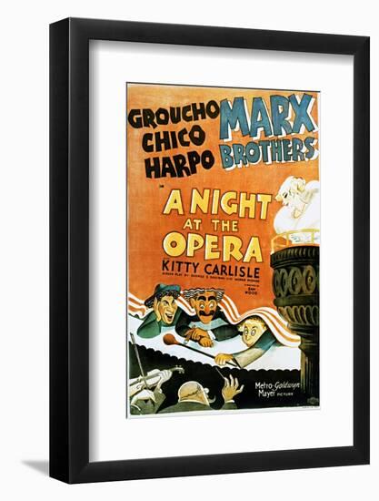 A Night at the Opera - Movie Poster Reproduction-null-Framed Photo