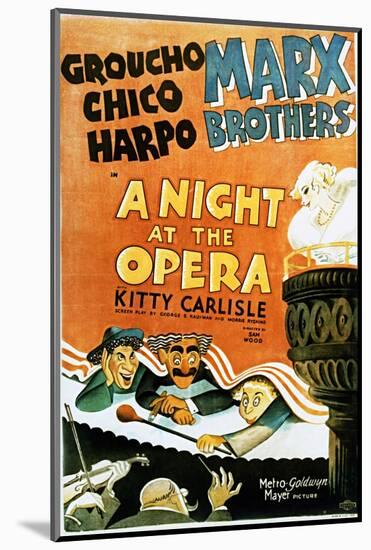 A Night at the Opera - Movie Poster Reproduction-null-Mounted Photo