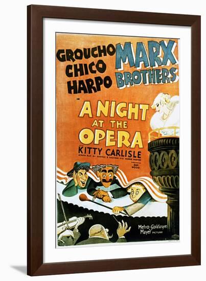 A Night at the Opera - Movie Poster Reproduction-null-Framed Photo