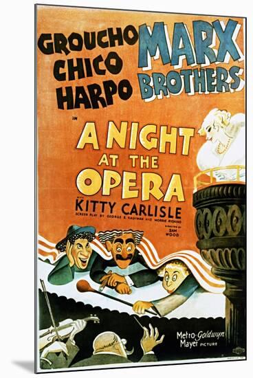 A Night at the Opera - Movie Poster Reproduction-null-Mounted Photo